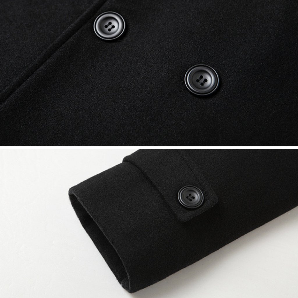 Silvan | Abrigo Doble Pecho Elegante en Lana Premium