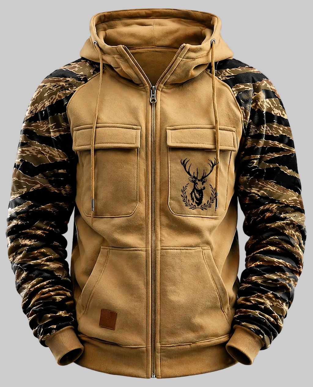 Nordrek™ | Sudadera Táctica con Capucha y Cremallera Multibolsillos