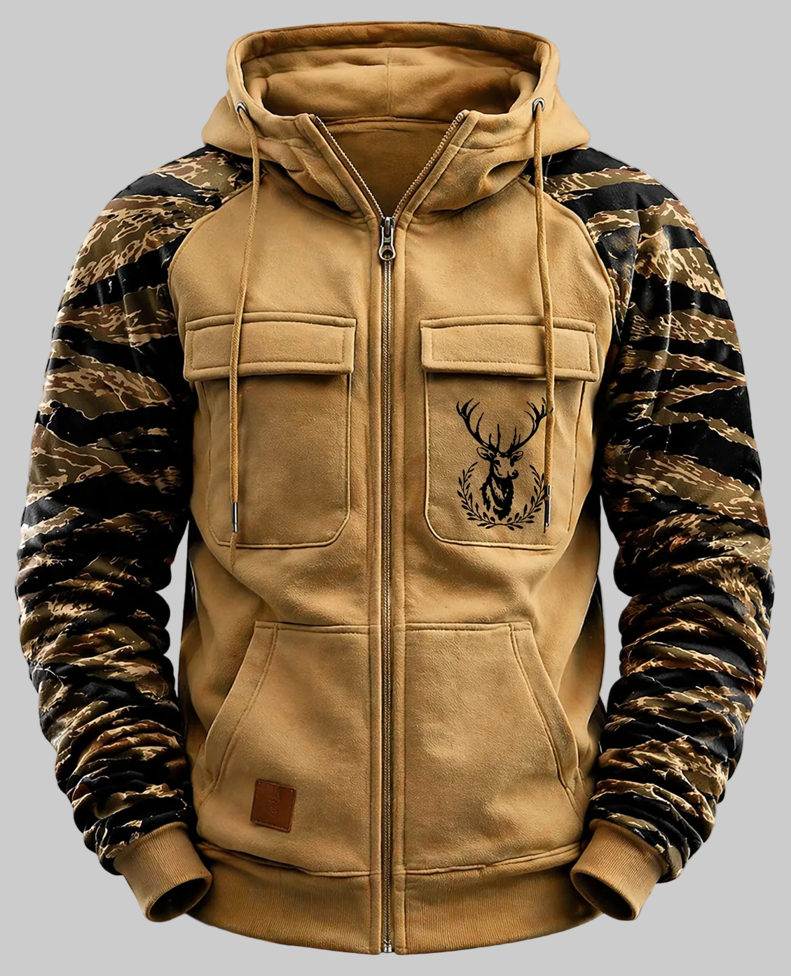 Nordrek™ | Sudadera Táctica con Capucha y Cremallera Multibolsillos
