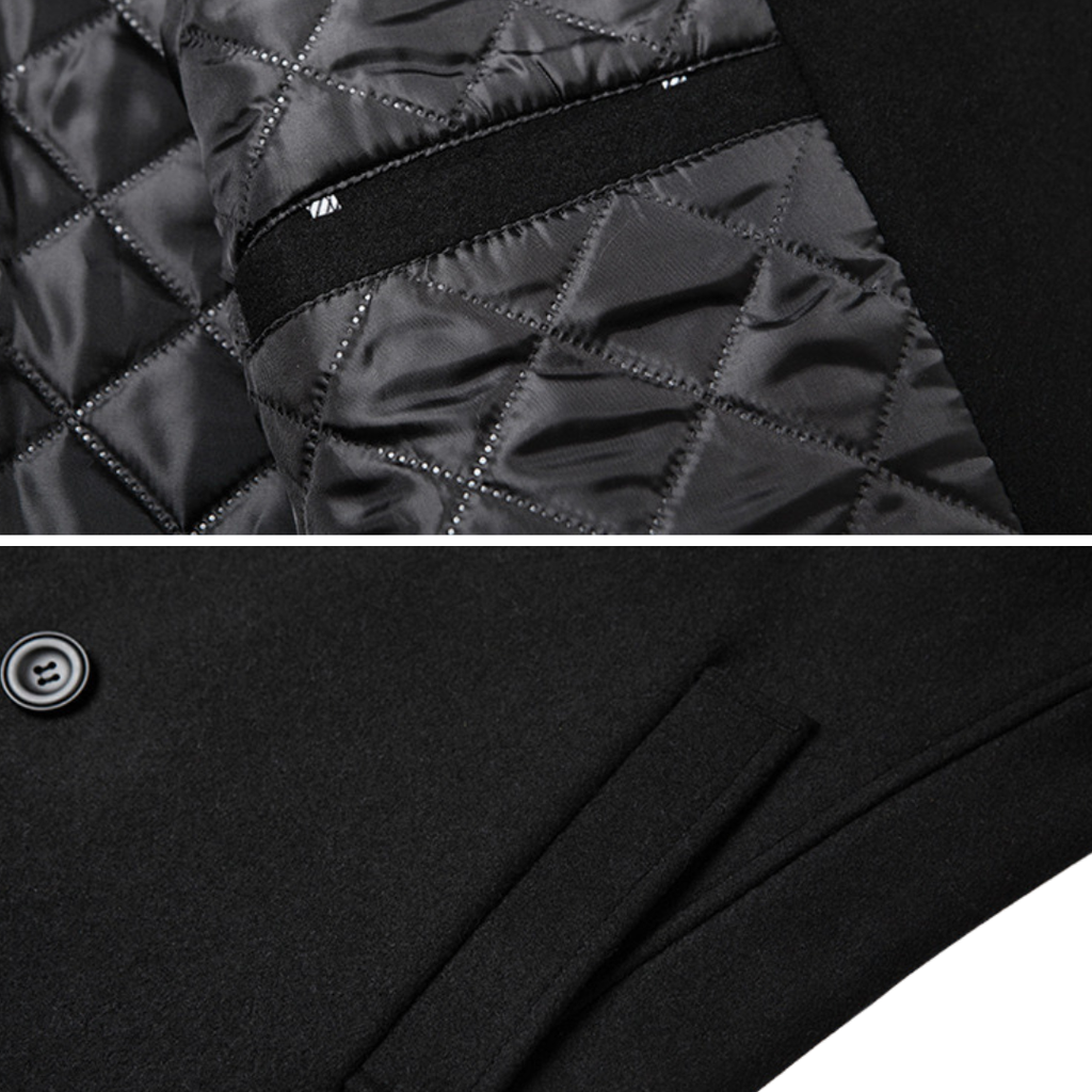 Silvan | Abrigo Doble Pecho Elegante en Lana Premium