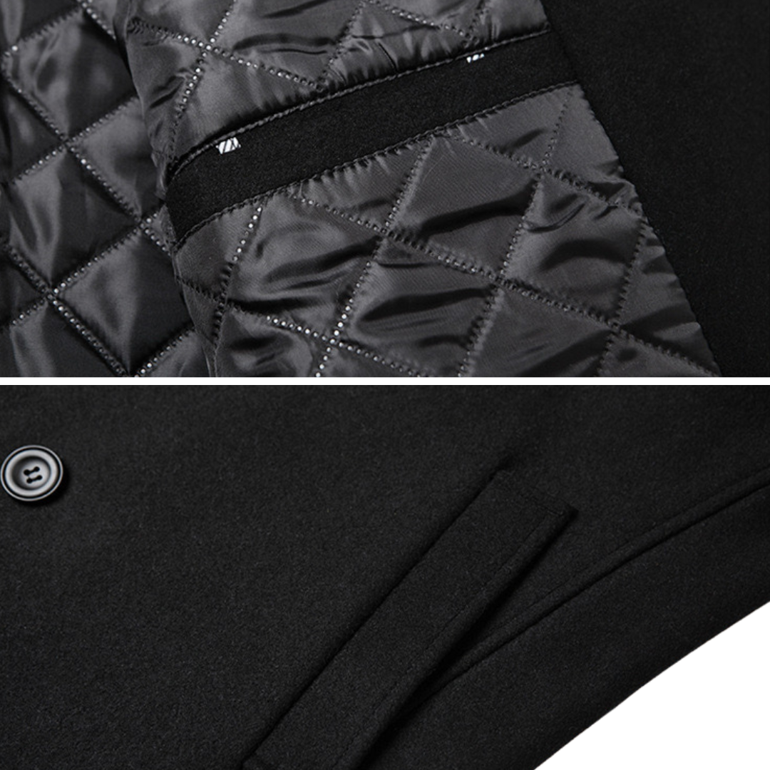 Silvan | Abrigo Doble Pecho Elegante en Lana Premium