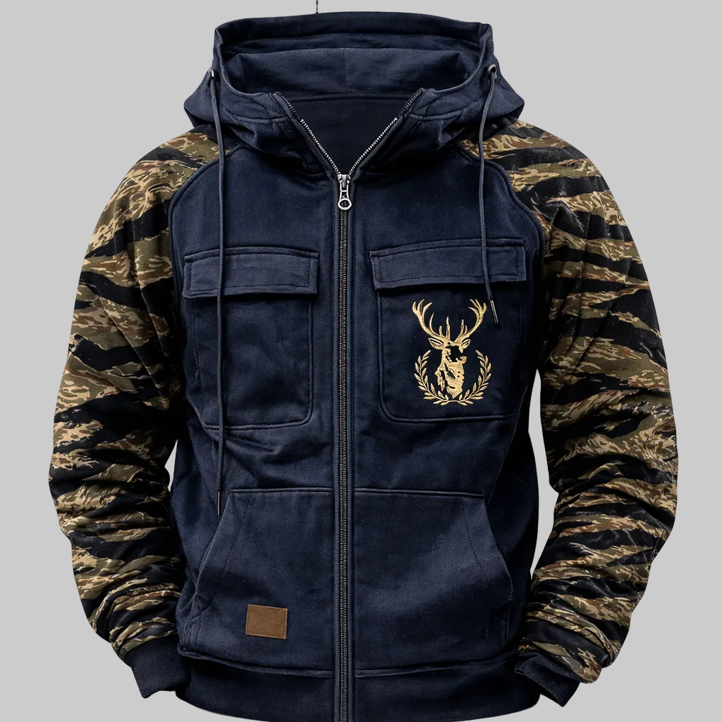 Nordrek™ | Sudadera Táctica con Capucha y Cremallera Multibolsillos