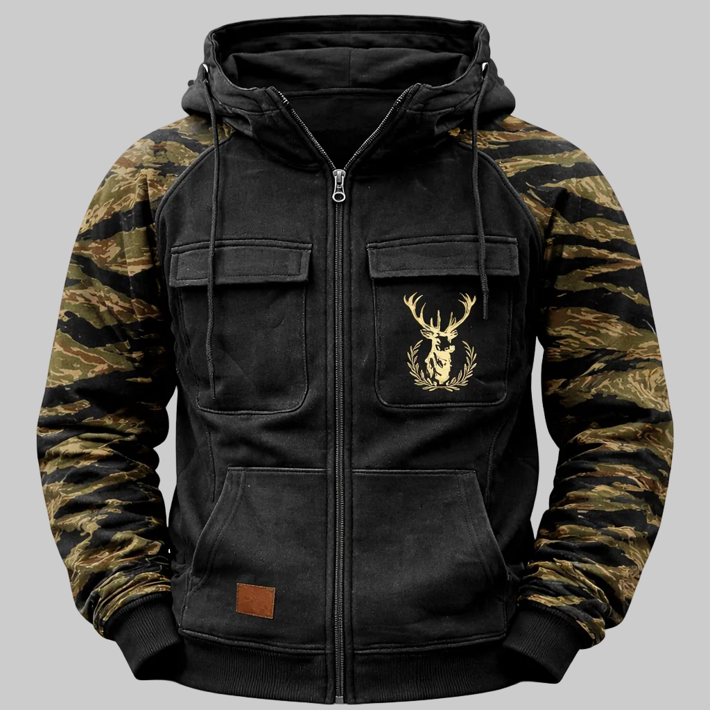 Nordrek™ | Sudadera Táctica con Capucha y Cremallera Multibolsillos